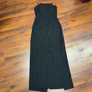 Next Black Corset Maxi Dress Size 8